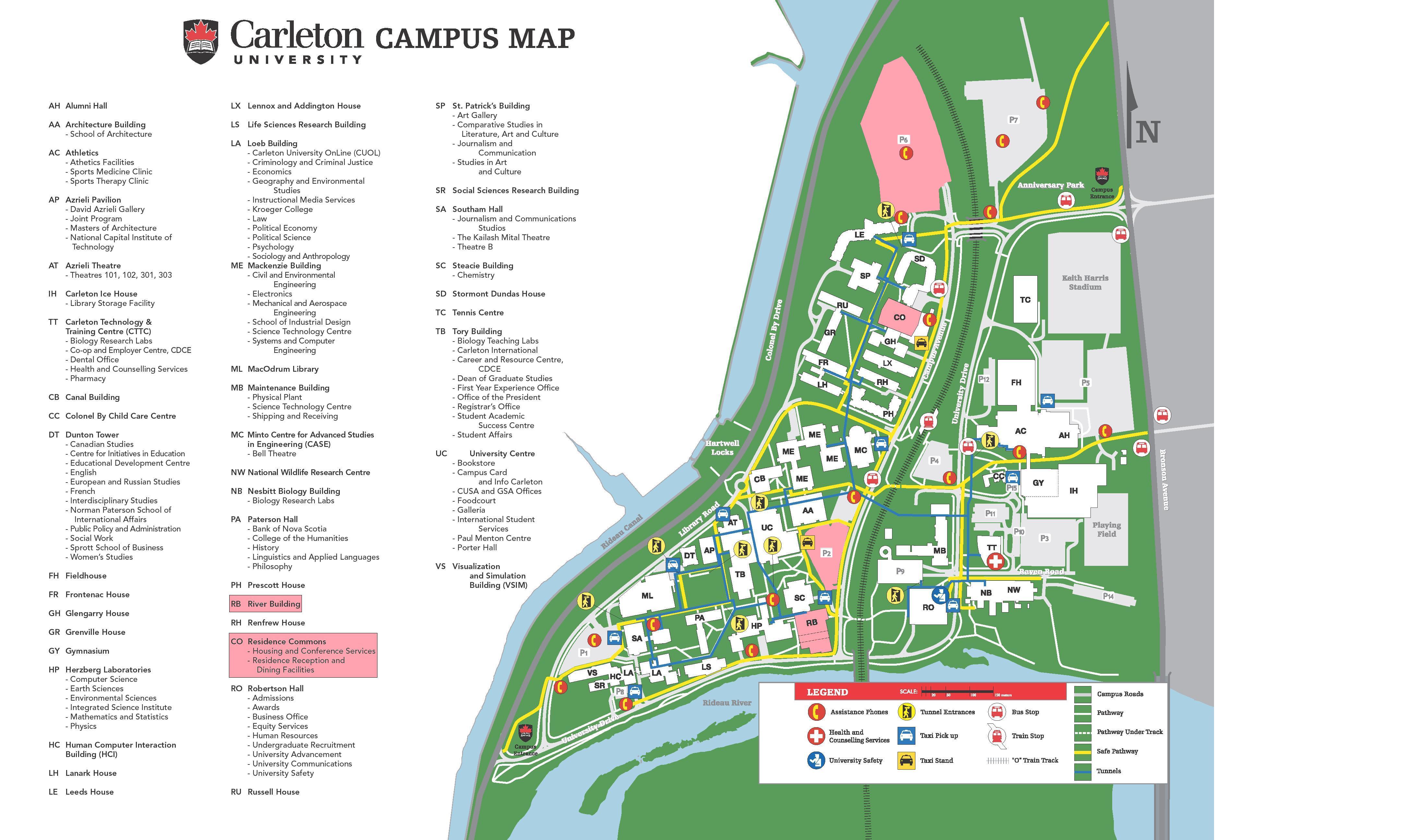 Carleton map