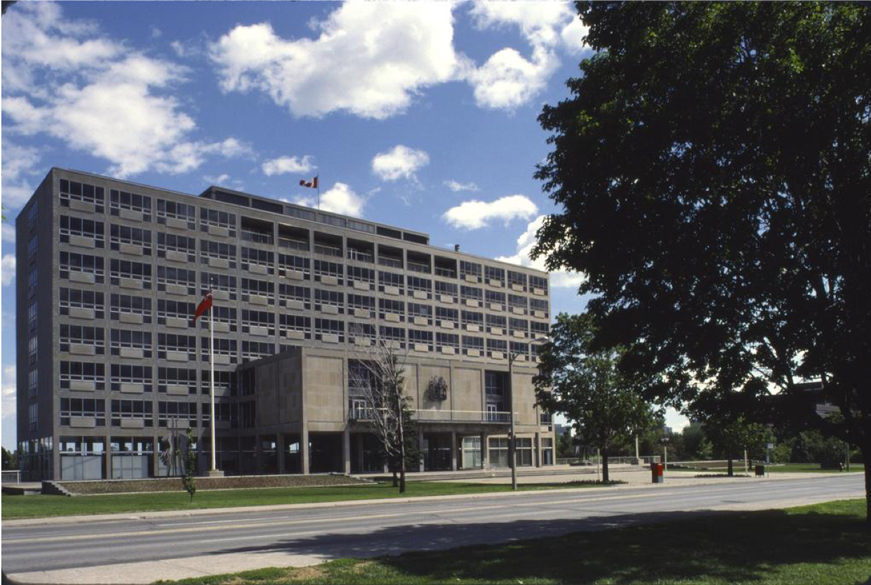 Diefenbaker Building 52 - exterior view from north of front facade