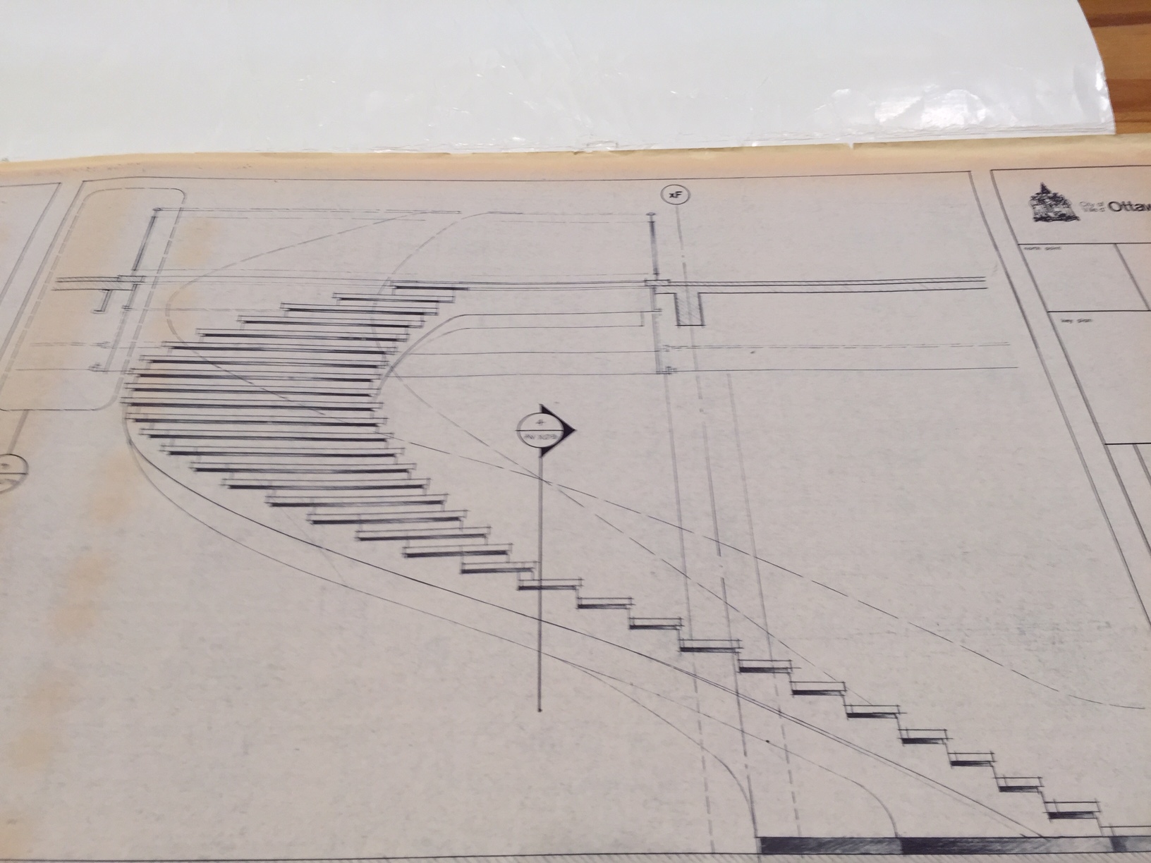 Ottawa - Safdie - 1958 Spiral staircase cross section