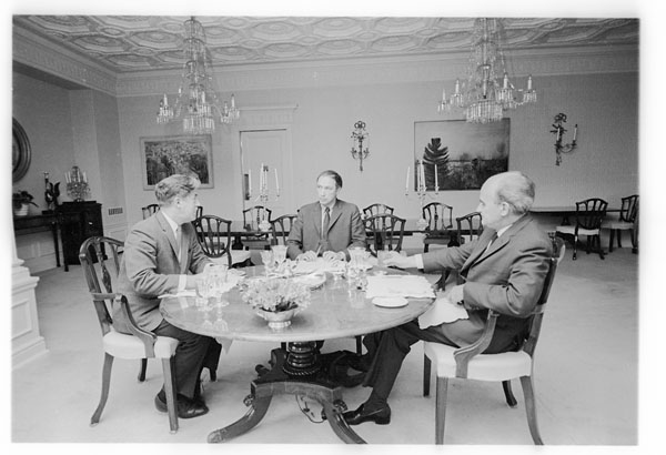 A working lunch with Pierre Trudeau at 24 Sussex Drive