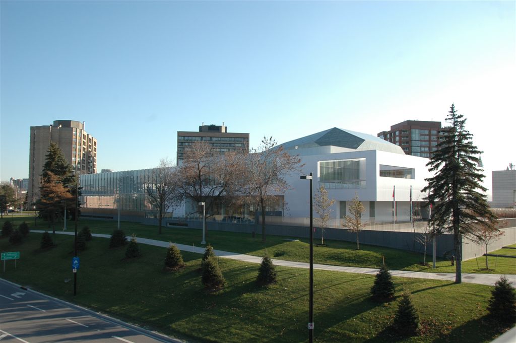 Image of the Delegation building taken on an angle from Sussex Drive