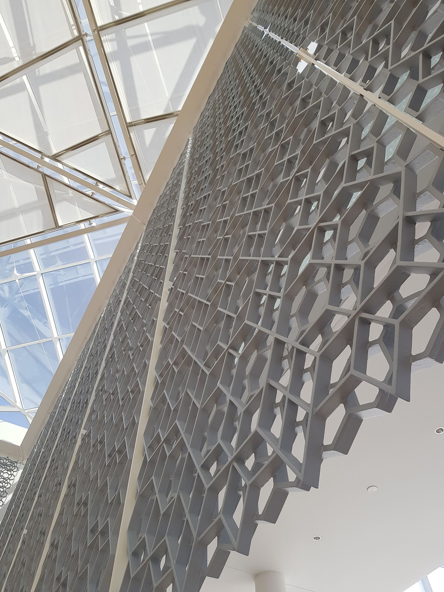 Detail of the panels used in the Atrium