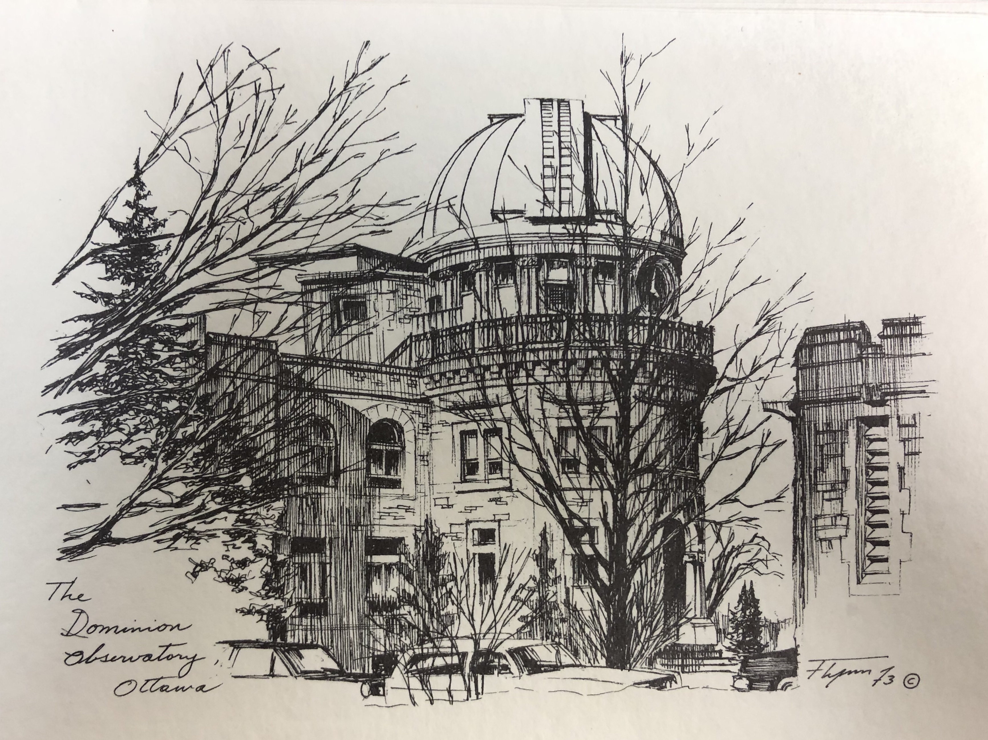 Sketch of Dominion Observatory. 