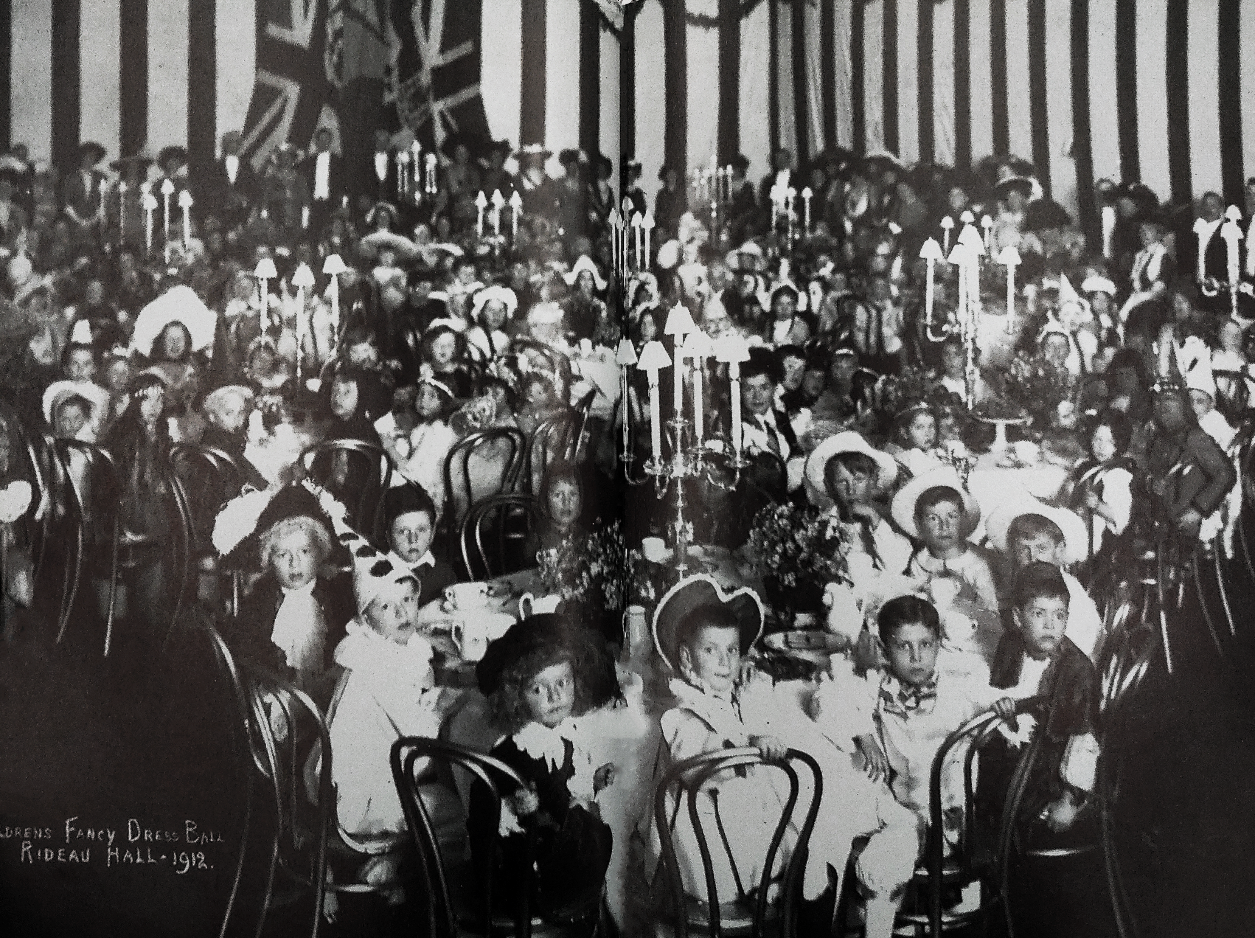 Canadas House, p 30-31, Children's Party in Tent Room 1912, G A Pittaway, National Archives of Canada V2