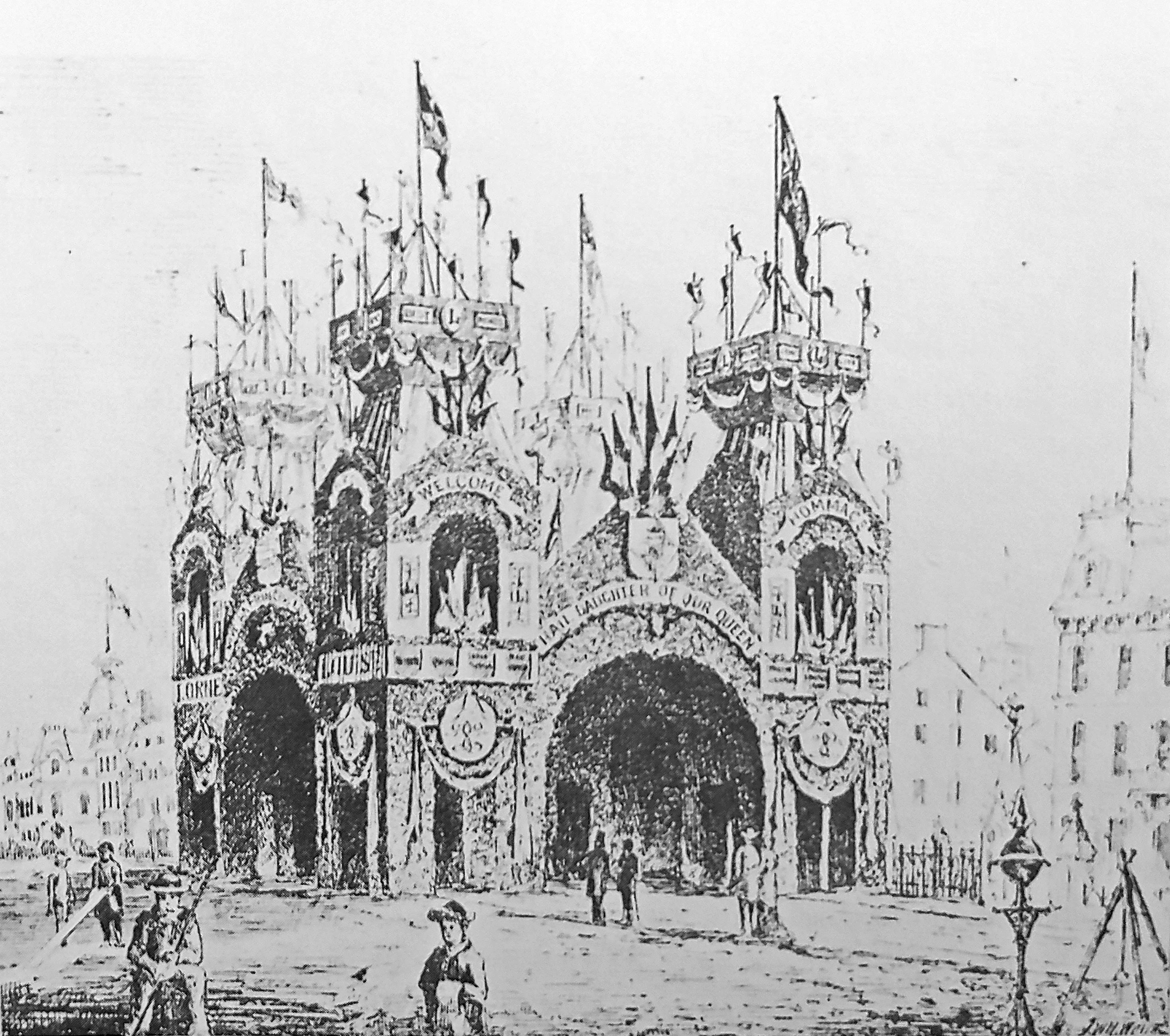 Governor General Lorne's welcoming tent in Ottawa, 1878 (Hubbard 1977, 42-43)