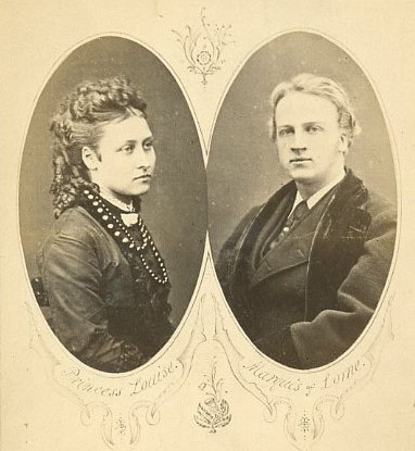 Princess Louise and Lorne Engagement Photo, Royal Photographers W & D Downey, 1869, Wikipedia 2