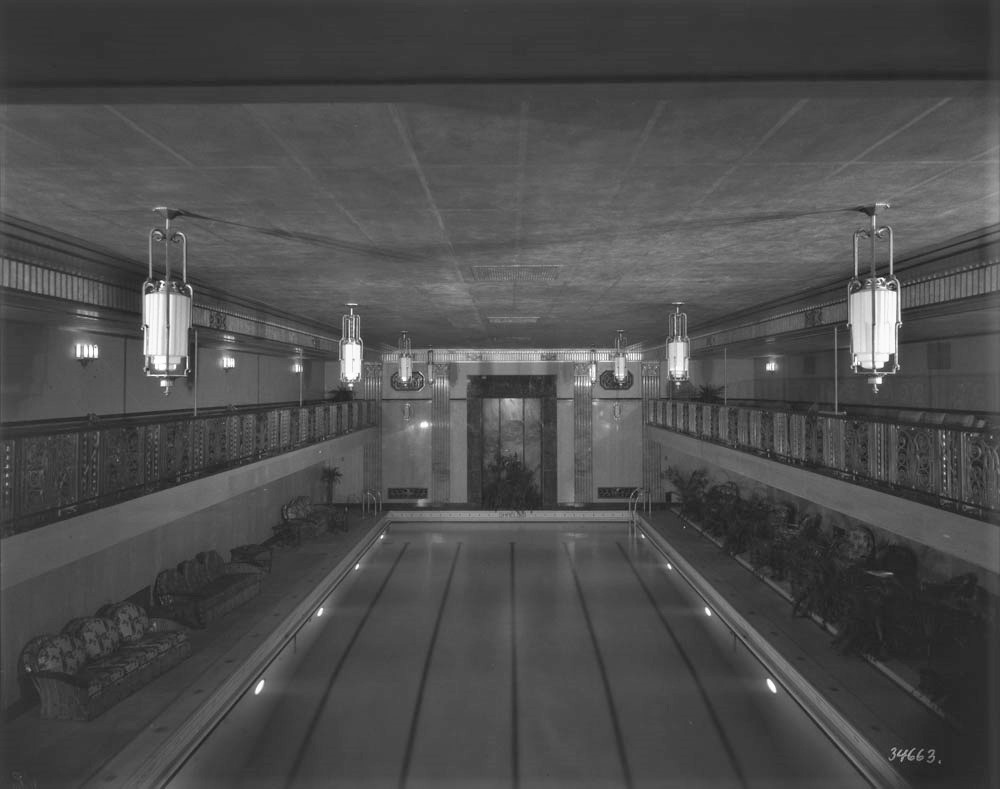 Chateau Laurier swimming pool, general, Library and Archives Canada, 1931