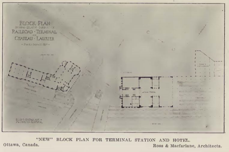 Displays the original wing of the hotel