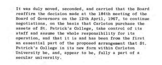 Board of Governors Minutes - June 19, 1967, pg 1 