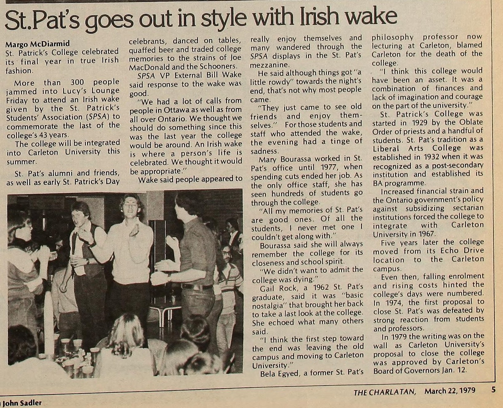 Charlatan Clipping March 22, 1979, pg 5