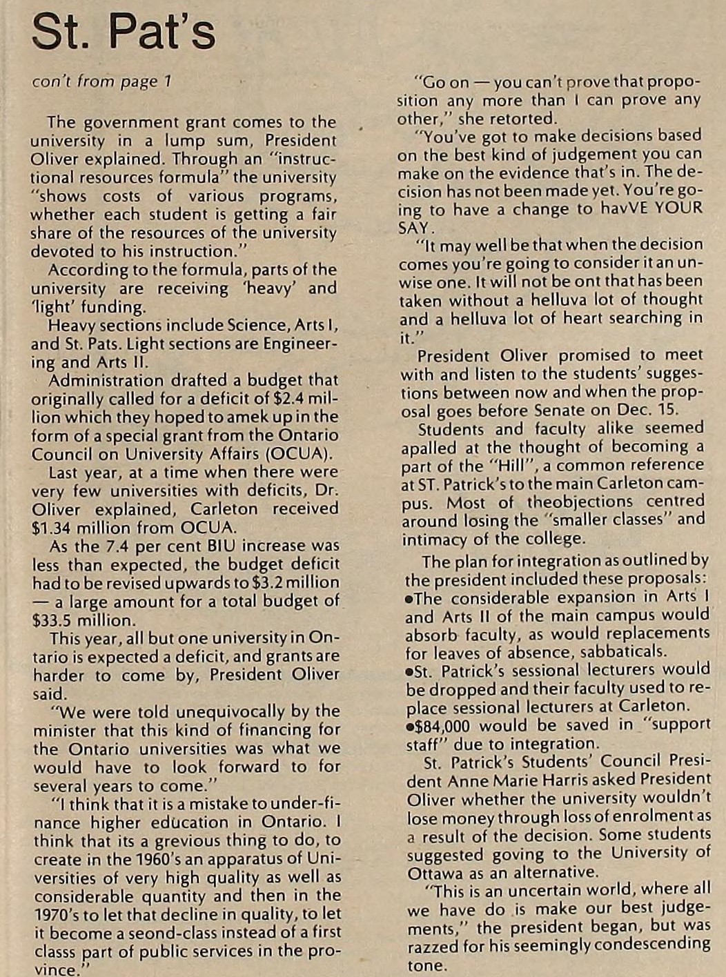 Charlatan Clipping Nov 29, 1974, pg 3