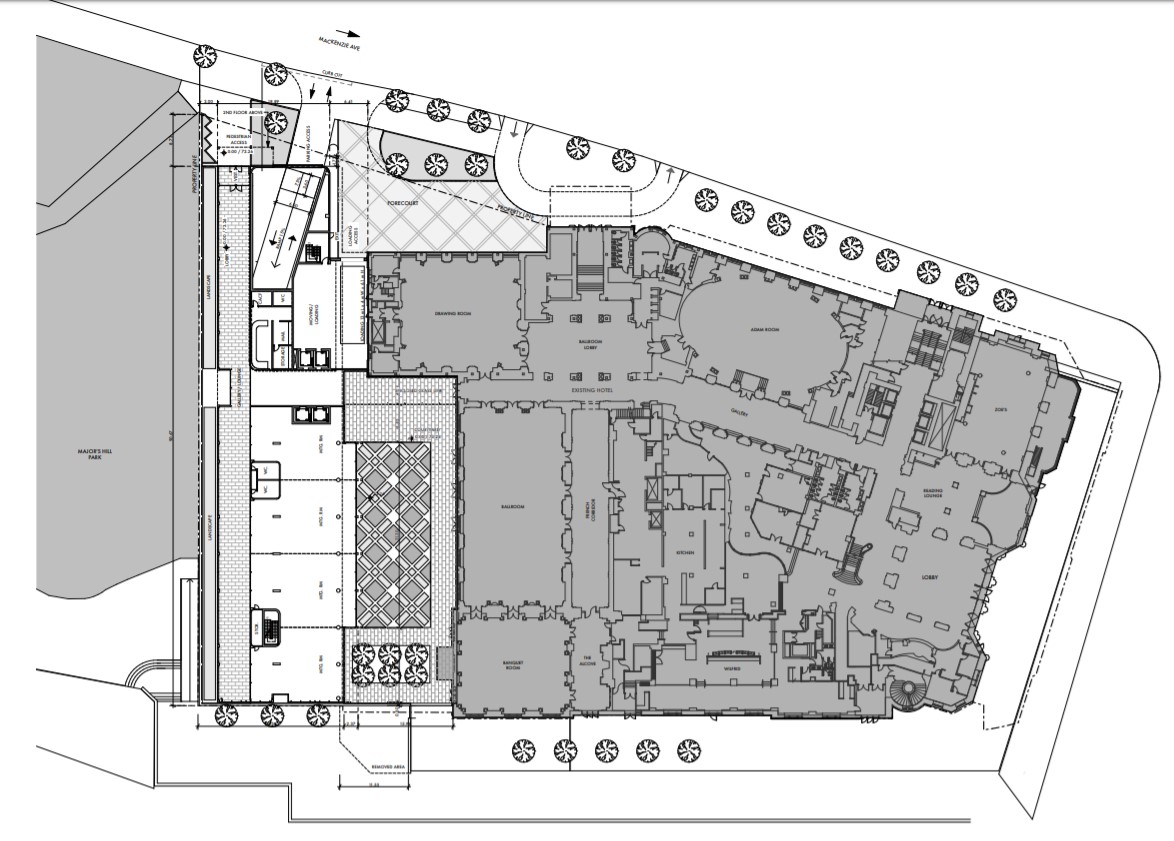Chateau Laurier Existing Ground Floor Plan (ERA Architects)