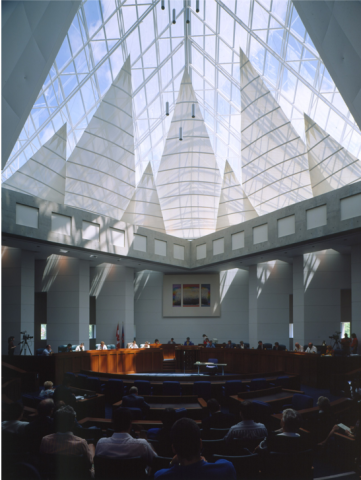 Diefenbaker Building 29 - interior view of 1992 Council Chamber