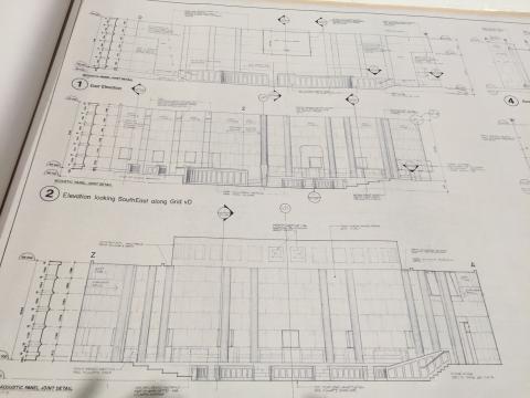 Ottawa - Safdie - Council Chamber interior elevation