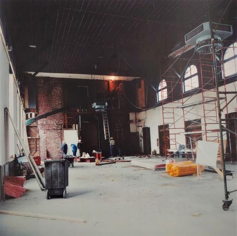 'TNT-Rm-34' Tent Room reconstruction, May 1988. Sauve period (1984-1990) Rideau Hall Archives, Tent Room binder 575-29