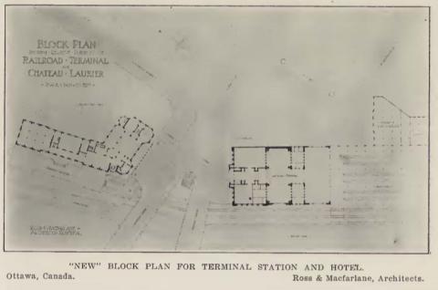 Displays the original wing of the hotel