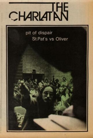 Charlatan Clipping Dec 6, 1974, cover page