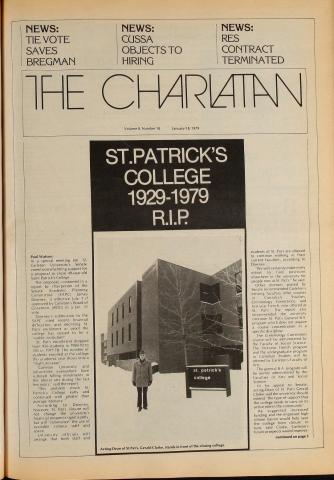 Charlatan Clipping Jan 18, 1979, cover page 