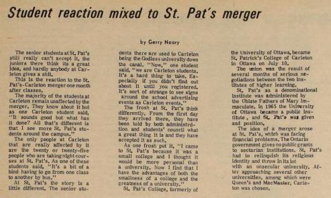 Carleton Clipping Oct 6, 1967, pg 7